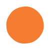 An orange circle, unadorned