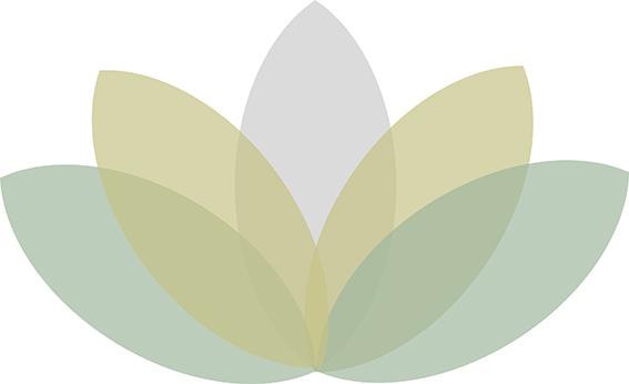 Lotus flower illustration in soft pastels